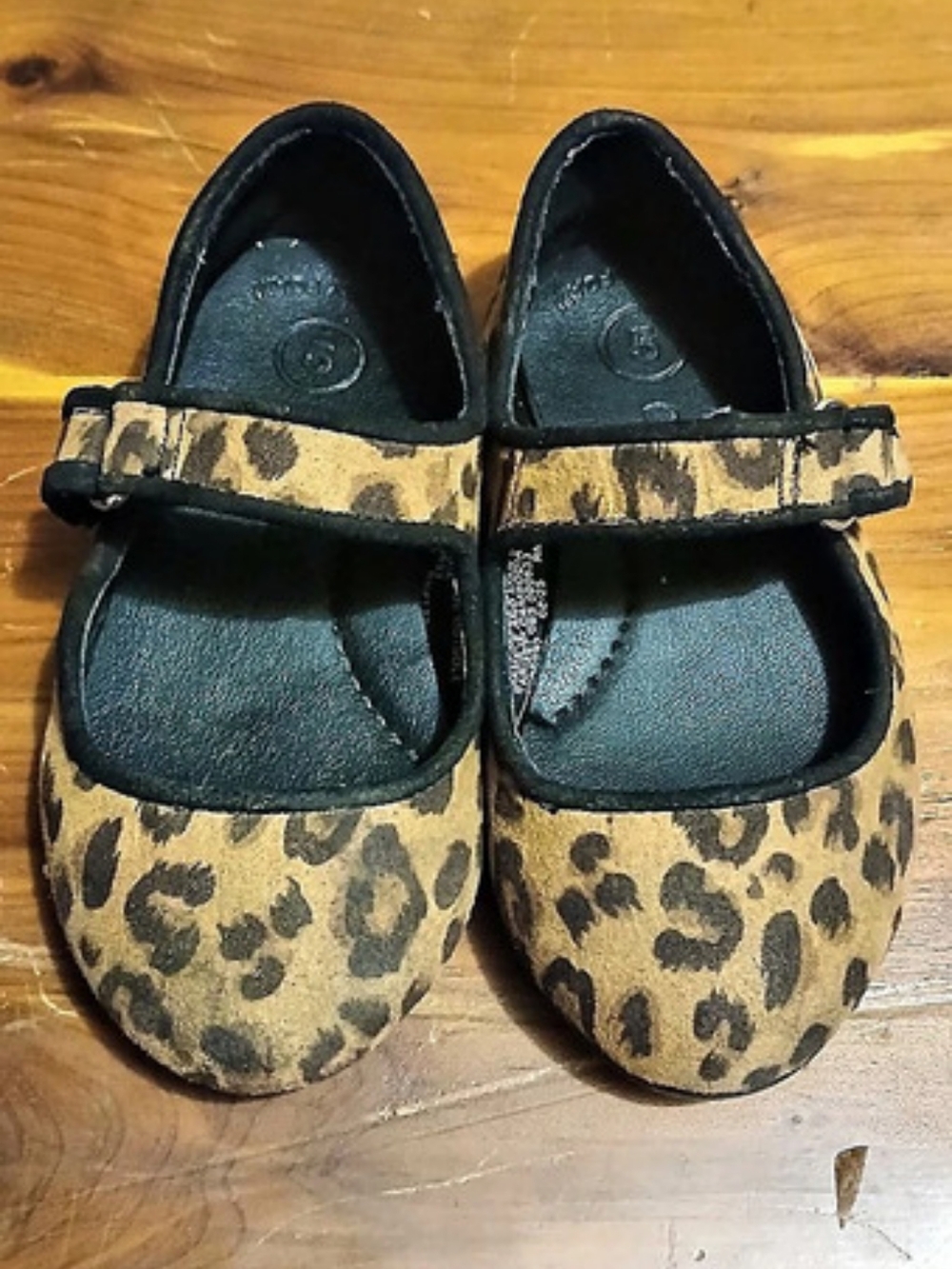 Cat & Jack Girls Leopard Print Mary Jane Shoes US 5